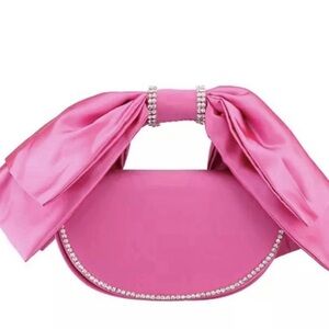 Nina Pink Crossbody Bag with Rhinestone Accents